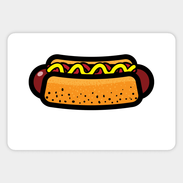 Hot dog Magnet by StefanAlfonso